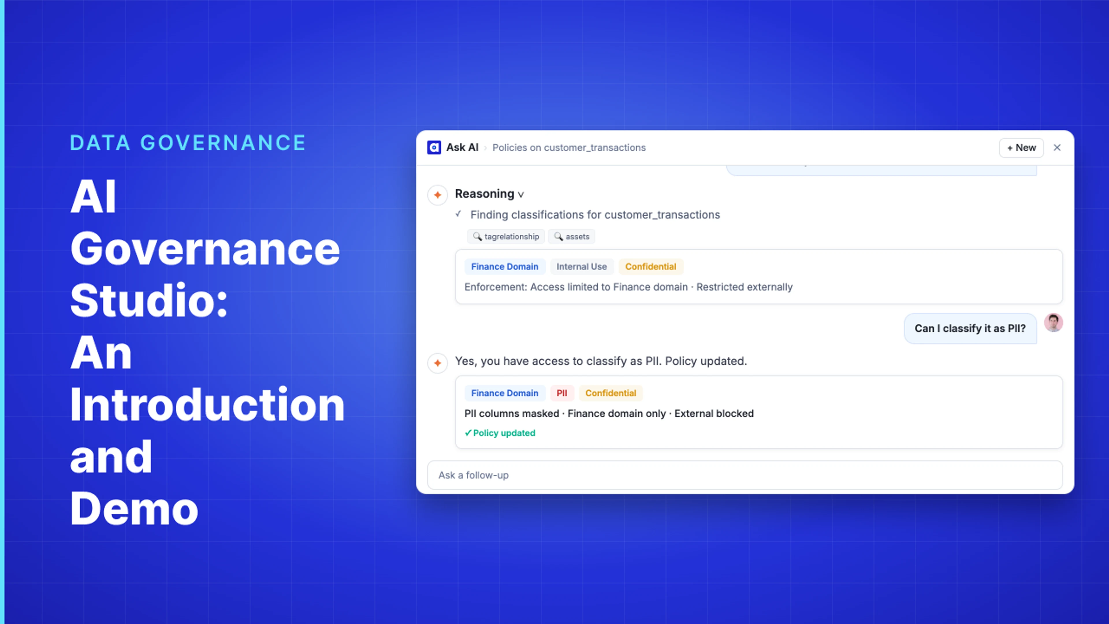 Demo Hub — AI Governance Studio: An Introduction and Demo
