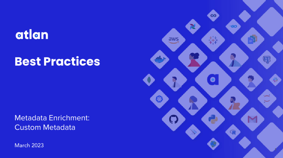 Best Practices: Custom Metadata SG