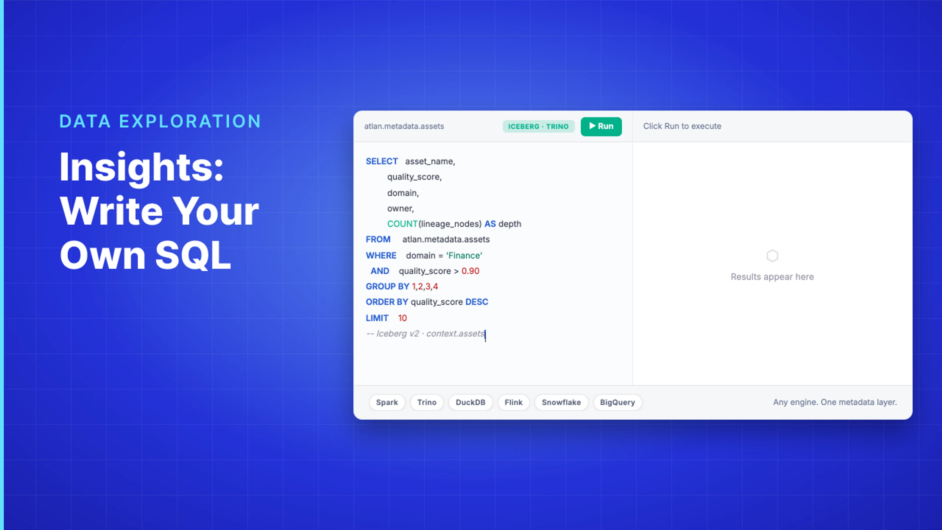 Demo Hub — Insights: Write Your Own SQL