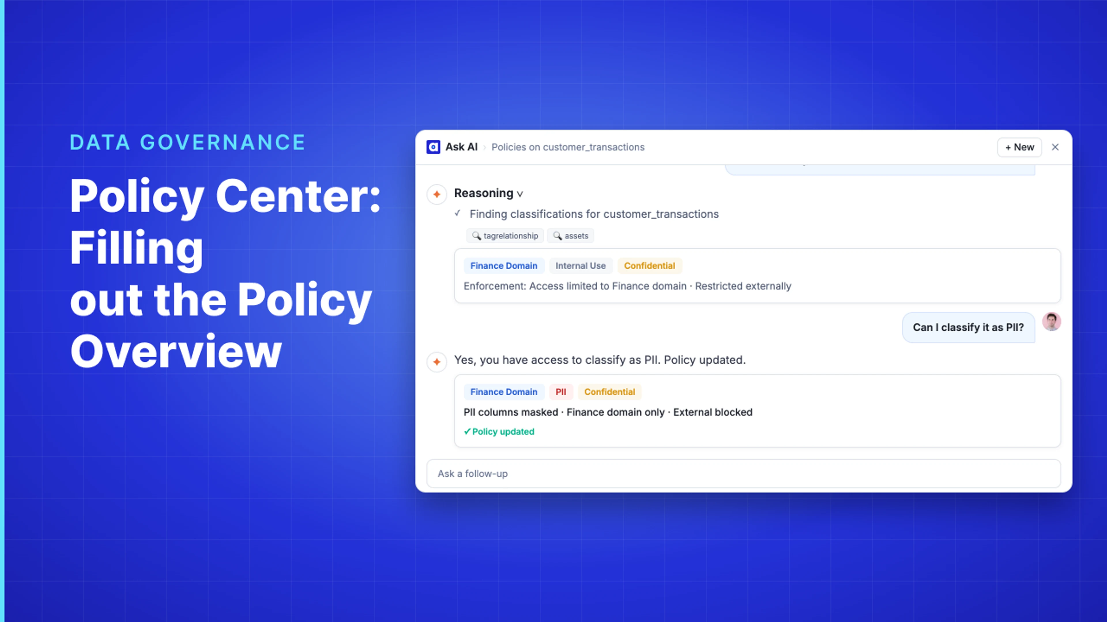 Demo Hub — Policy Center: Filling out the Policy Overview