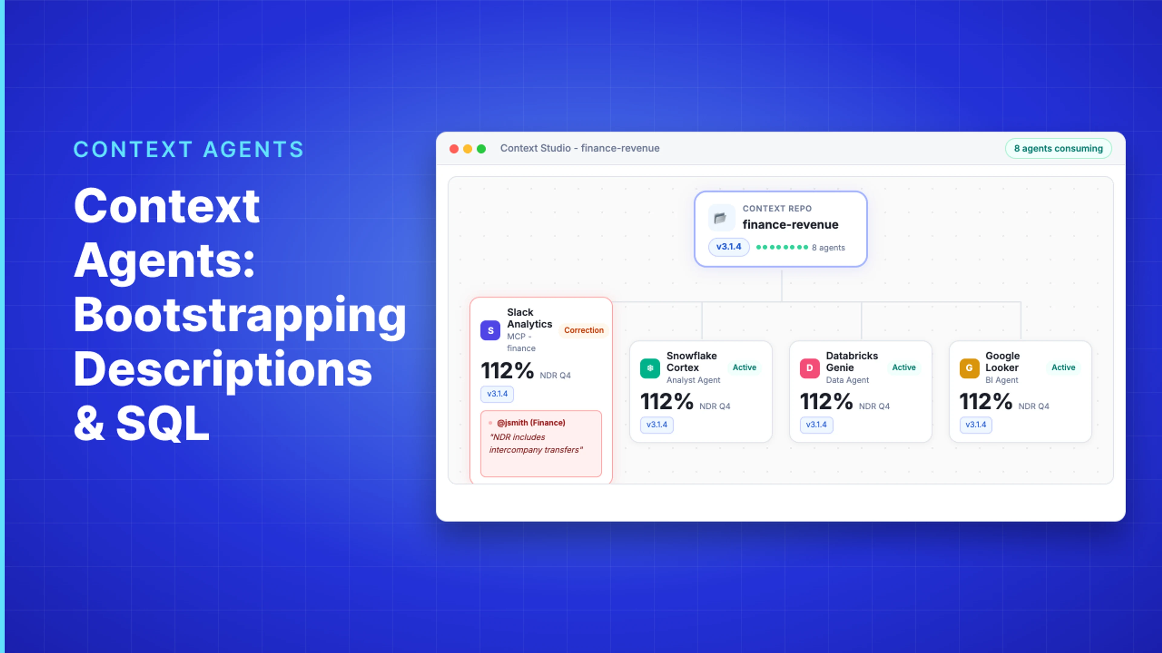 Demo Hub — Context Agents: Bootstrapping Descriptions & SQL
