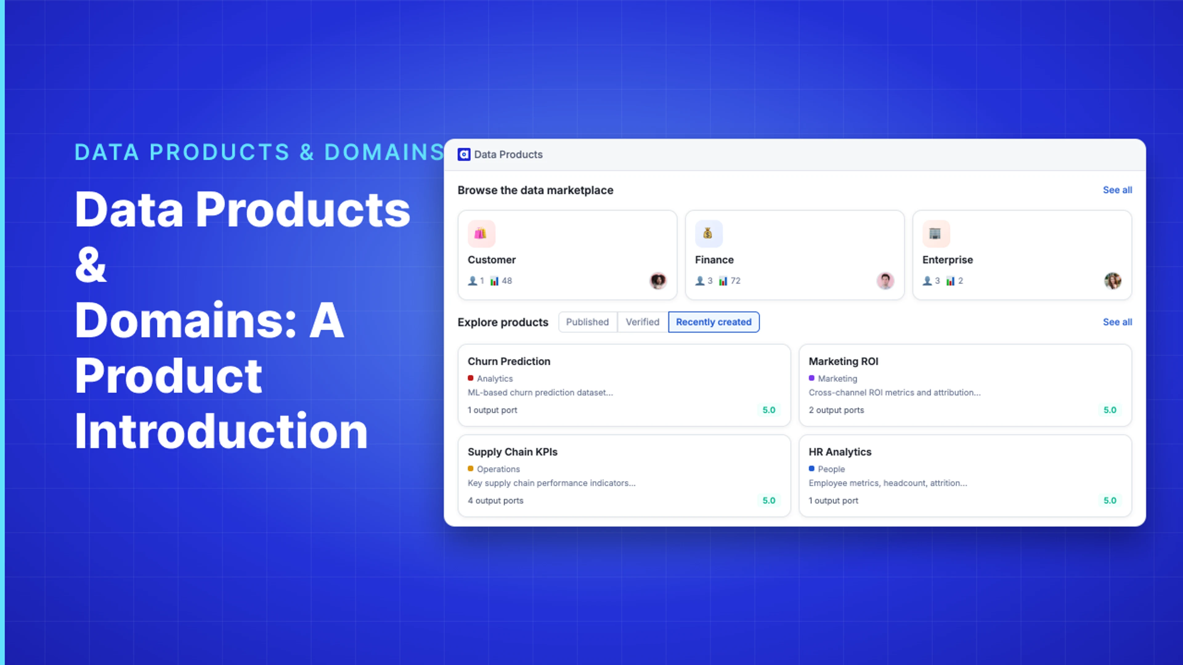 Demo Hub — Data Products & Domains: A Product Introduction