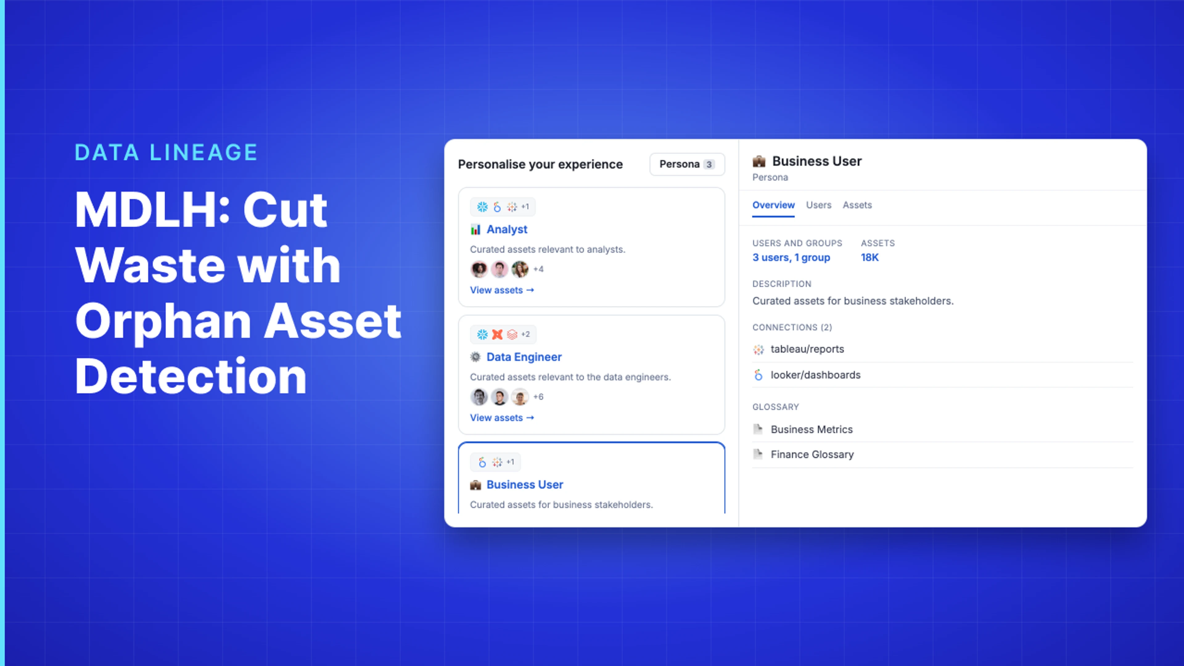 Demo Hub — MDLH: Cut Waste with Orphan Asset Detection