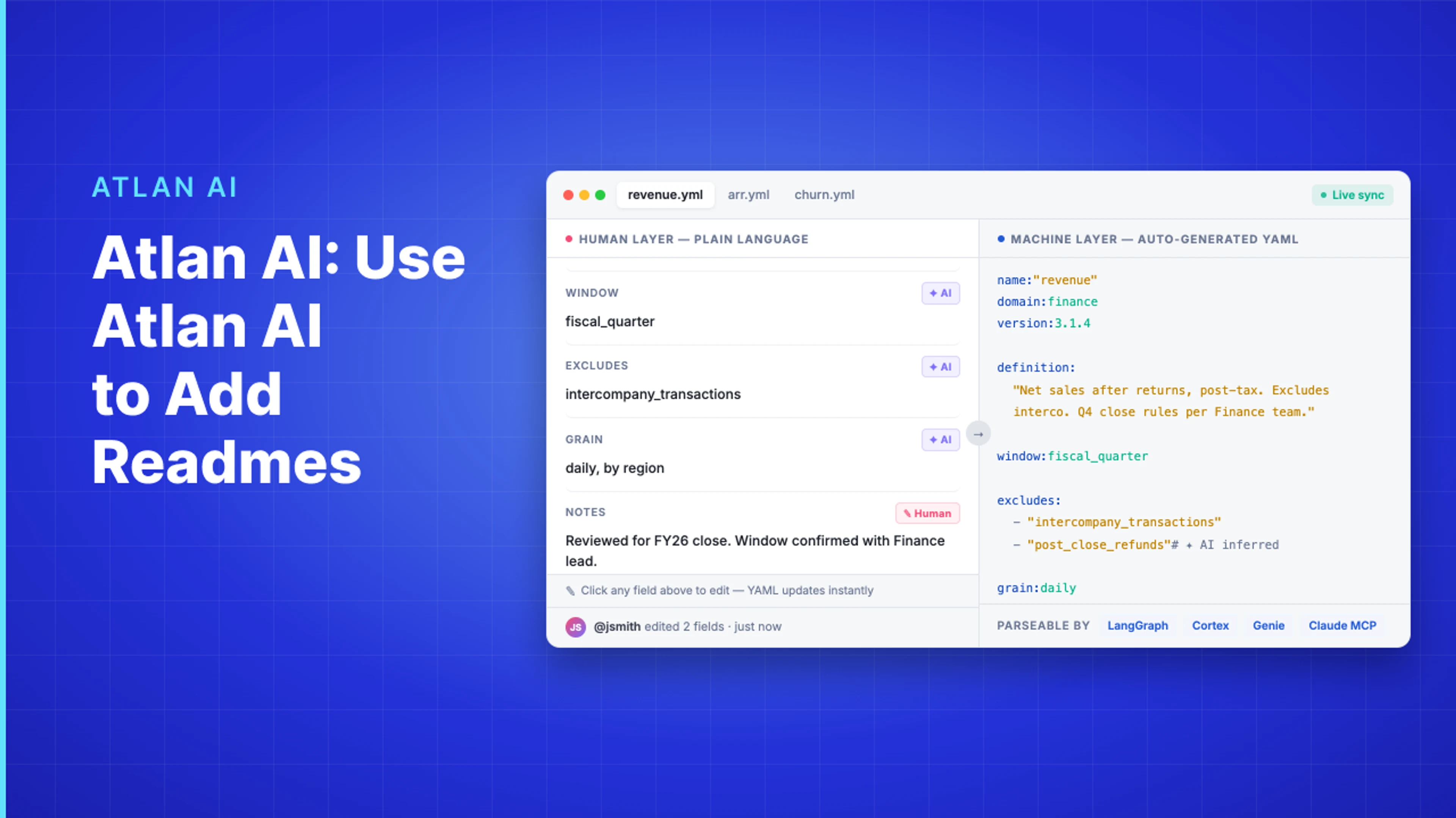 Demo Hub — Atlan AI: Use Atlan AI to Add Readmes