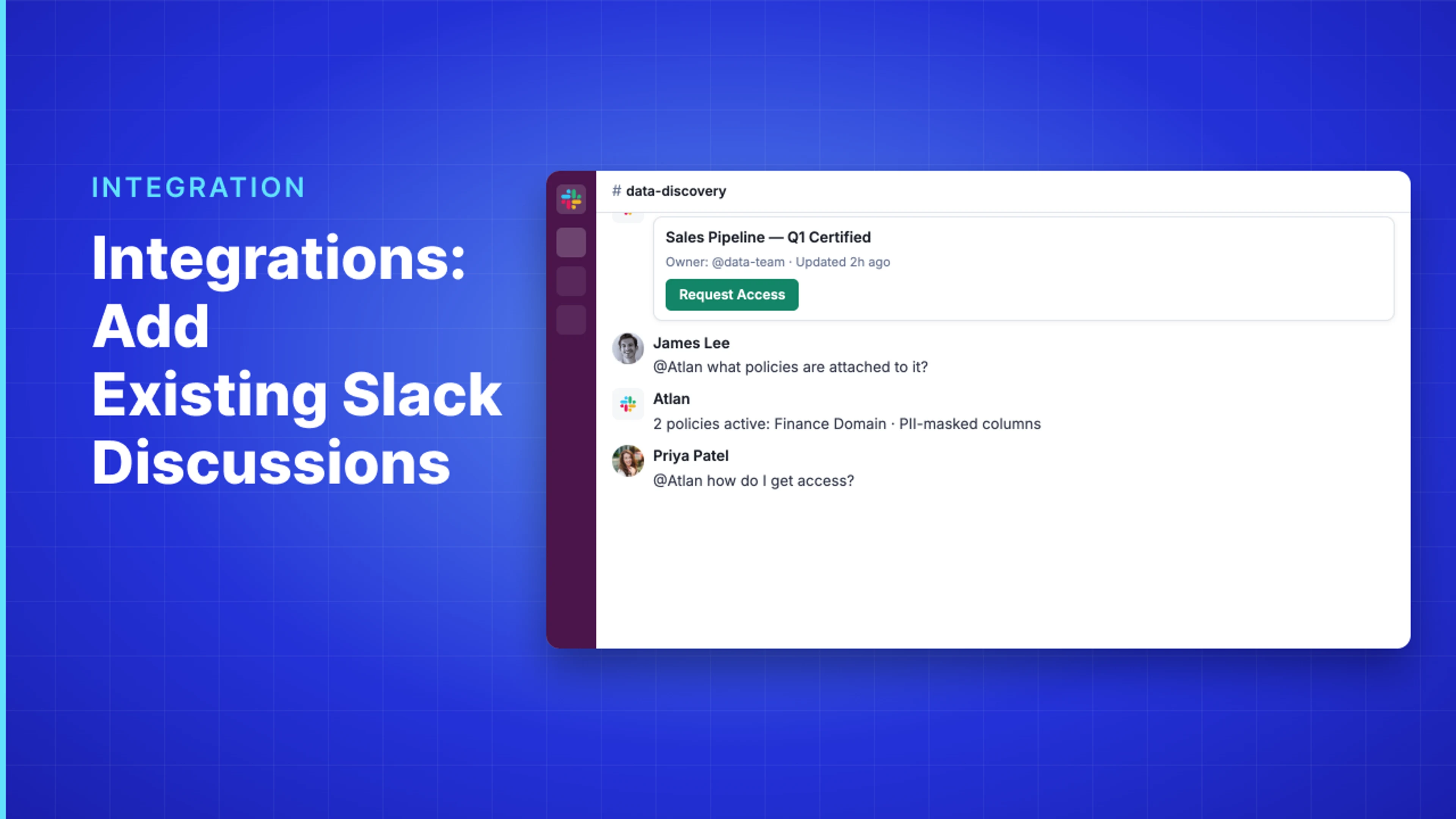 Demo Hub — Integrations: Add Existing Slack Discussions