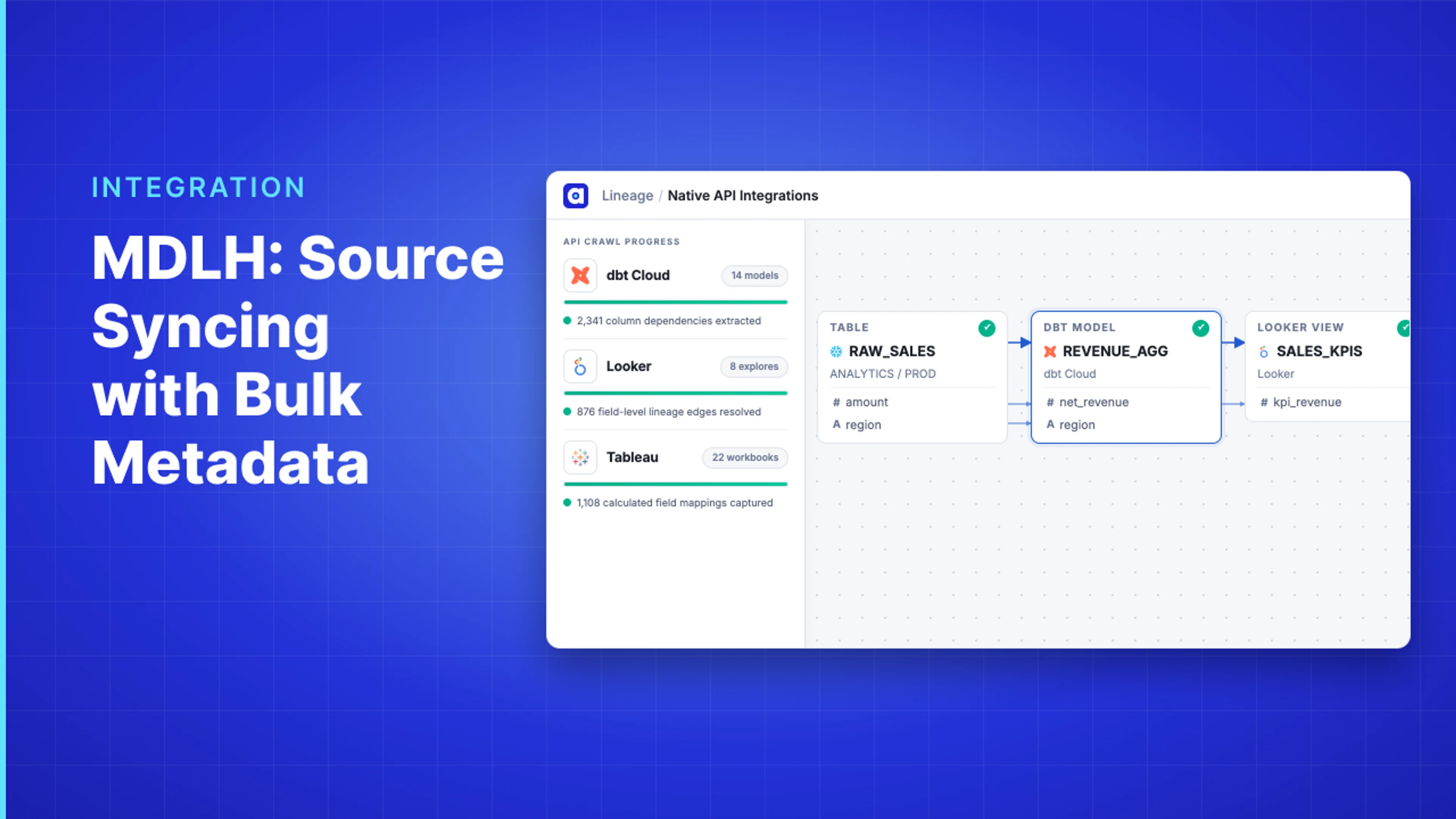 Demo Hub — MDLH: Source syncing with bulk metadata