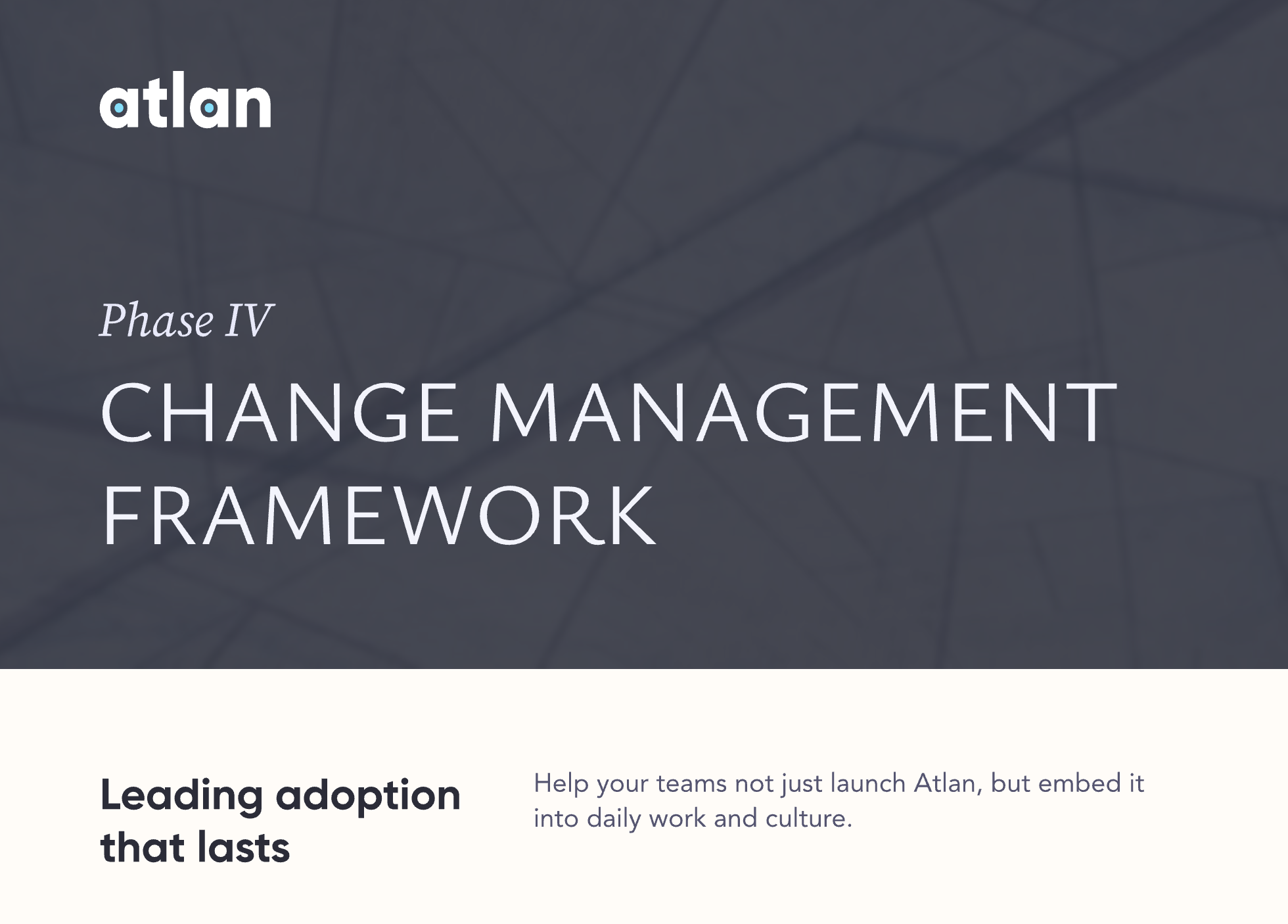 Change management sg