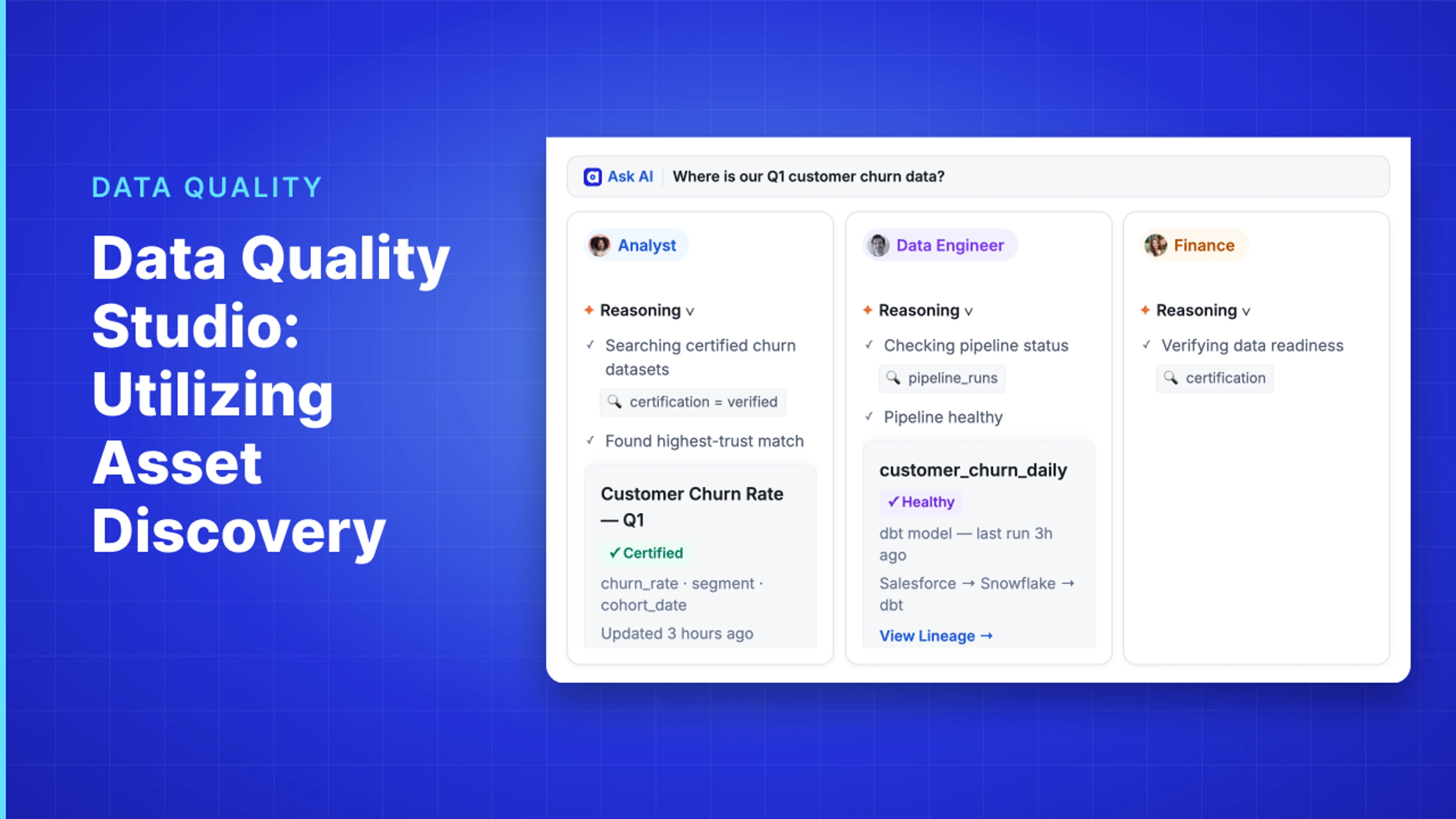 Demo Hub — Data Quality Studio: Utilizing Asset Discovery
