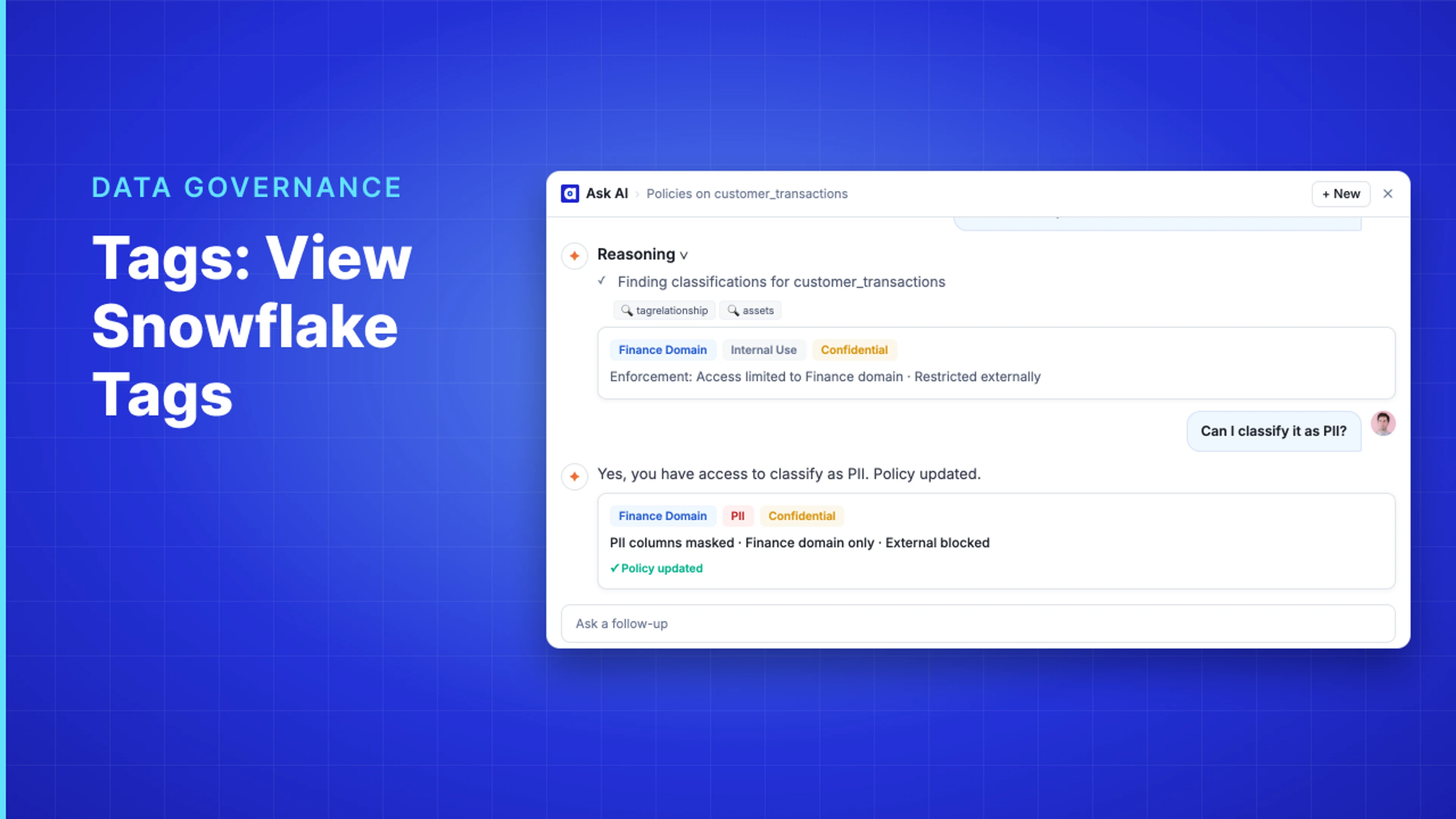 Demo Hub — Tags: View Snowflake Tags