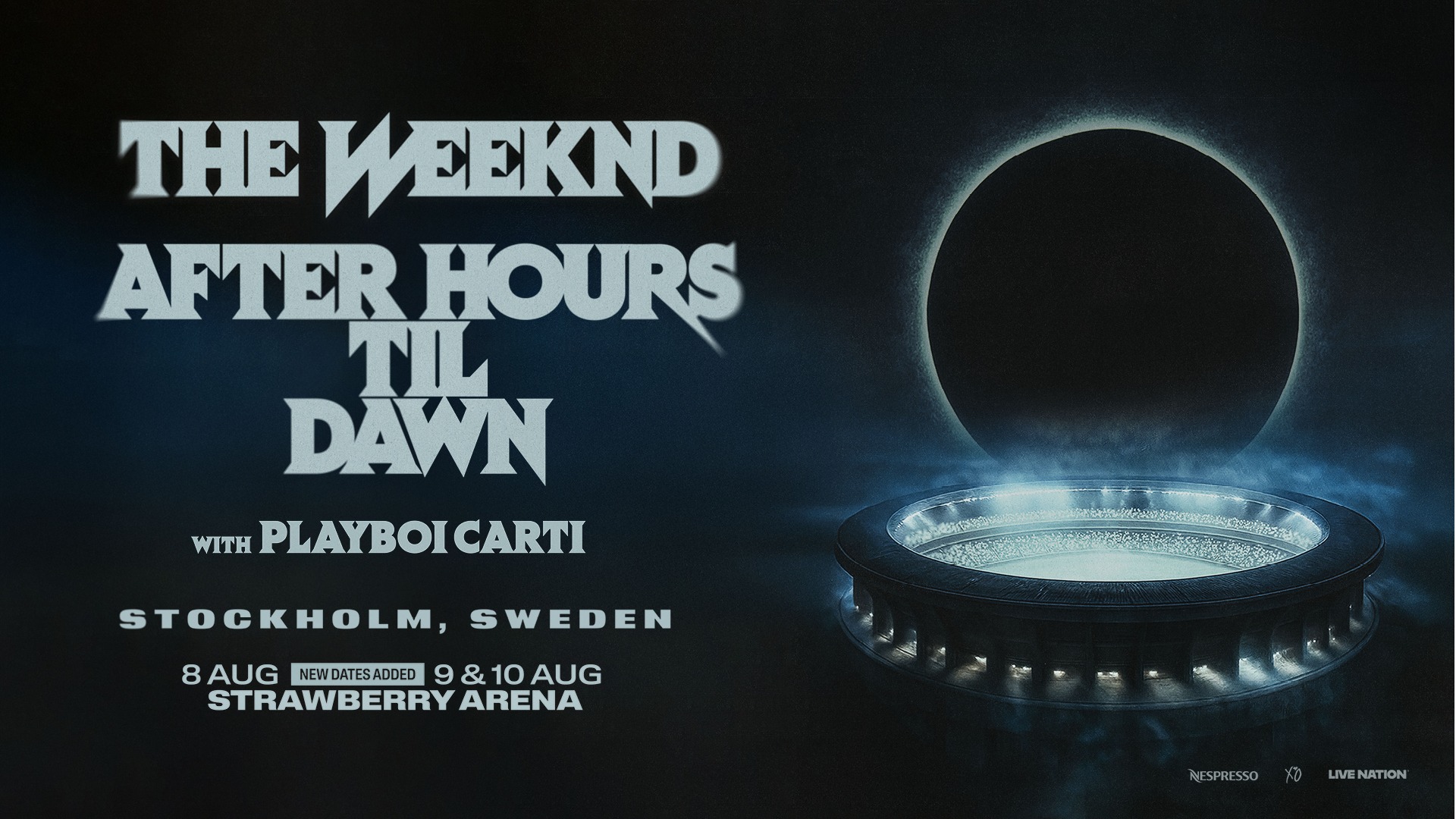 Presale billetter til The Weeknd i Strawberry Arena