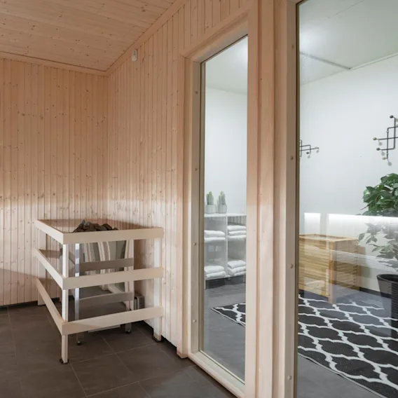 Sauna at relax area Quality Hotel Prisma in Skövde