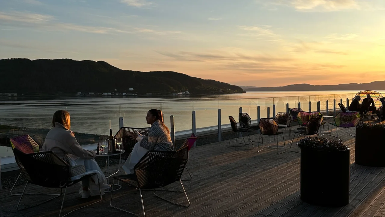 View from The Rooftop at Clarion Hotel Trondheim.