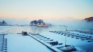 View of harbour in the winter, number two in photo competition 2021_16_9