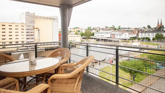 Suite at Home Hotel Bryggeparken, balcony.