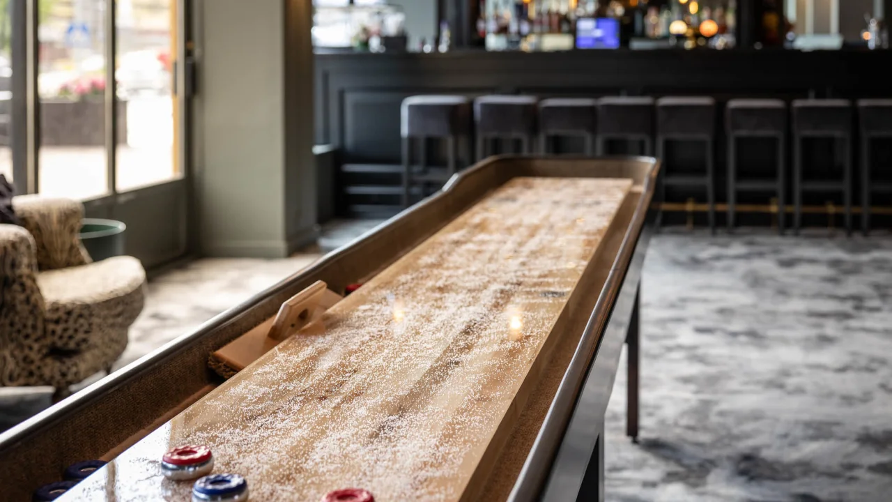 Shuffleboard game at Quality Hotel™ Grand Larvik.