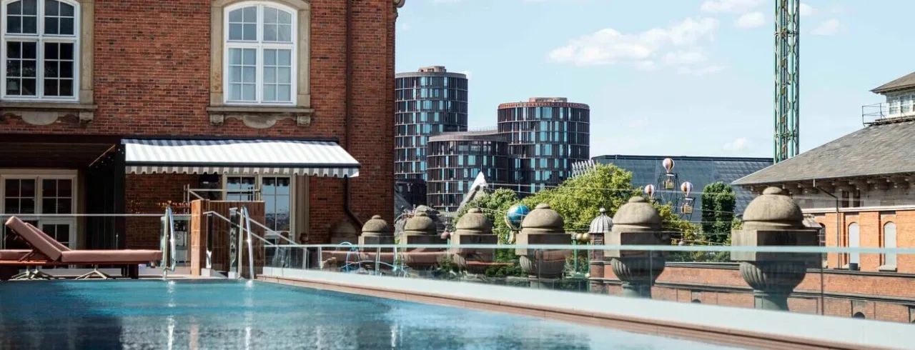 Rooftop pool at hotel Villa Copenhagen.