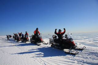 Snowmobile safari in Helsinki