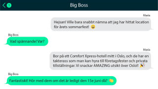 Comfort Hotel Xpress Youngstorget - SMS-chat between friends 3 SE_16_9