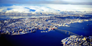 Vy över Tromsö från Storsteinen