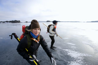 Ice skating in Stockholm