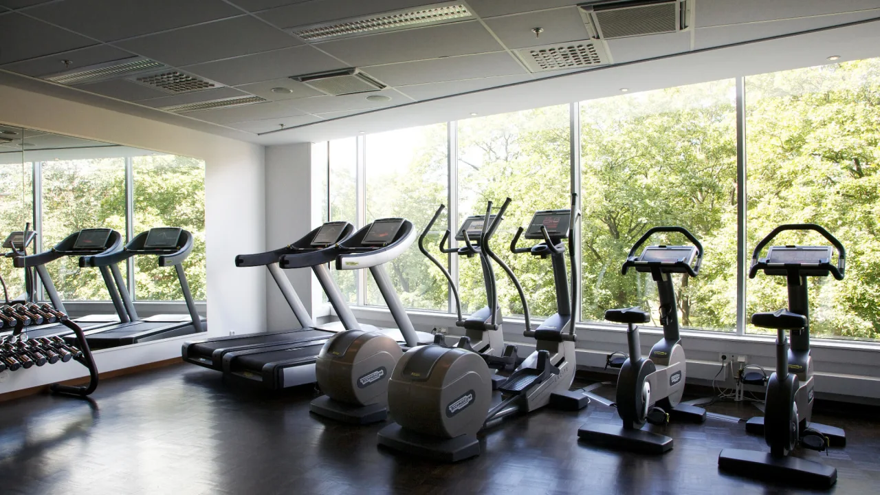 The gym at Elements Spa in Stockholm.