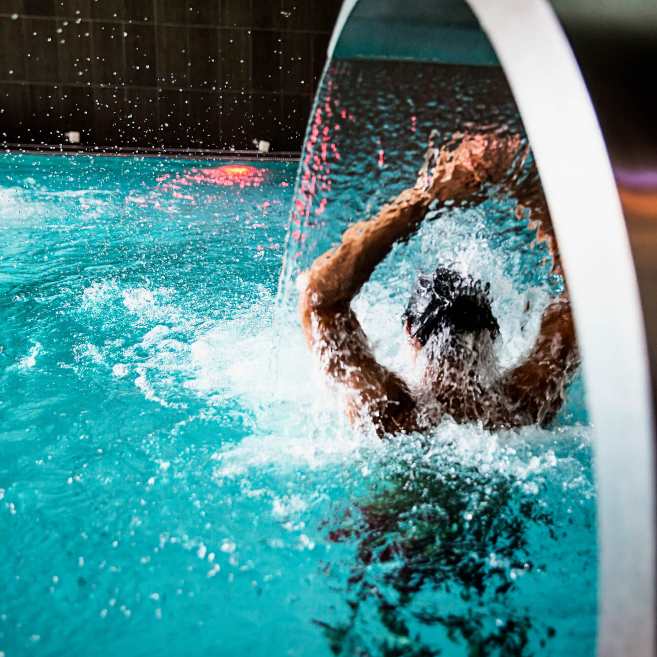 Indoor pool at Strömstad Spa & Resort.