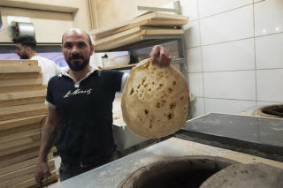 Nybakt brød på Tandoor