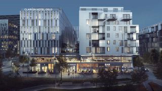 Clarion Hotel Oslo fasade rendering