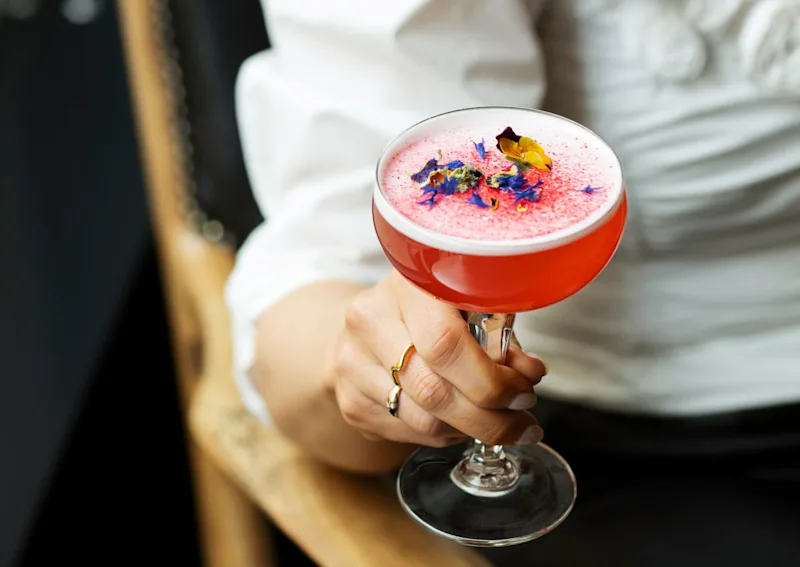 Pink drink at Hotel Lilla Roberts