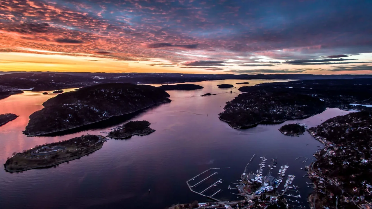 View from Reenskaug Hotel and Drøbak