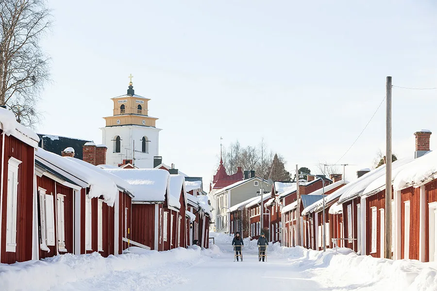 Activities at Gammelstad Kyrkby, outside of Luleå