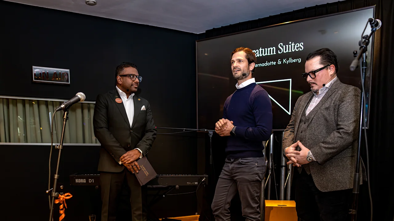 Clarion Hotel Sign, Stockholm: Innvielse av Stratum Suites. Hotellsjef og designduo presenterer Stratum Suites Bernadotte & Kylberg.