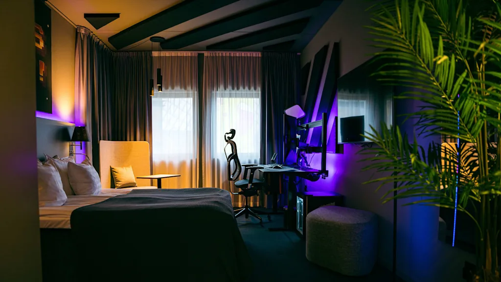 Gaming room at Quality Hotel Globe in Stockholm.