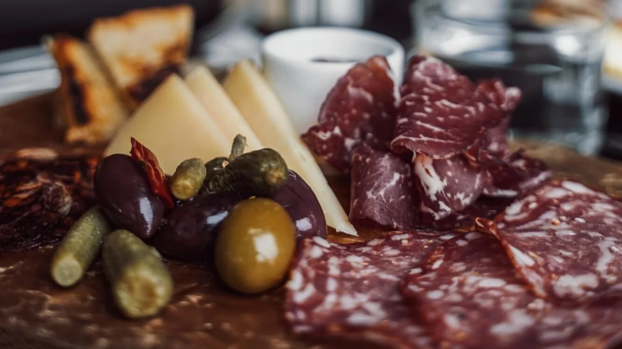 Italian charcuterie board at restaurant The Social Bar & Bistro.