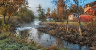 Filipstad river houses