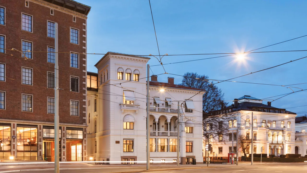 The facade of Villa Incognito, a part of Sommerro a hotel in Oslo.