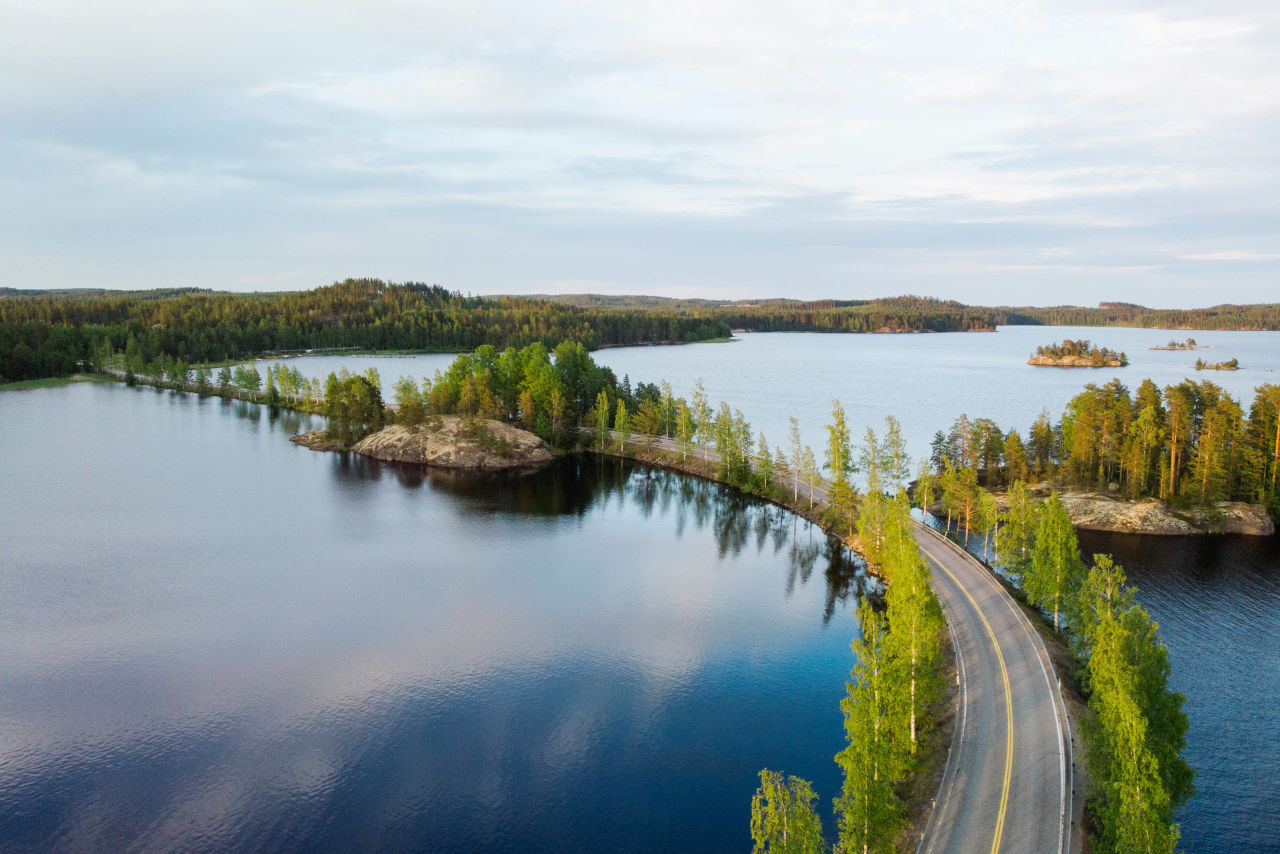 Озеро Суоми Финляндия
