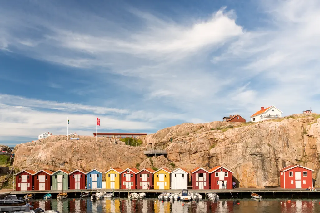 Houses in Smogen, Gothenburg archipelago