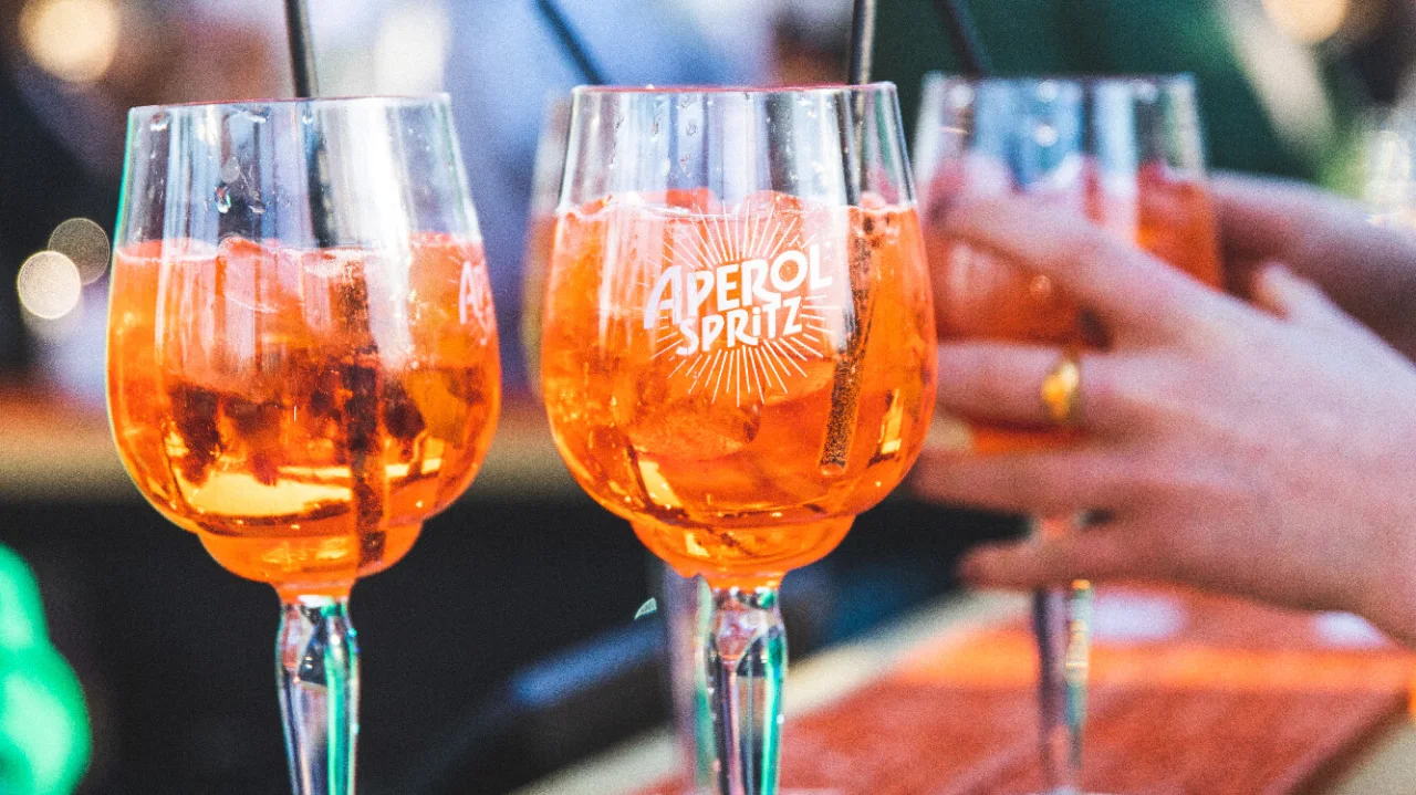 Aperol sprits at bar Stockholm Under Stjärnorna.