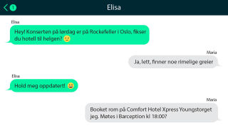 Comfort Hotel Xpress Youngstorget - SMS-chat between friends 1_16_9