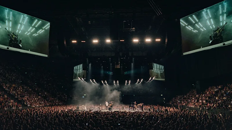 Konsert med en stor publik