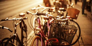 Bikes on the streets of Copenhagen