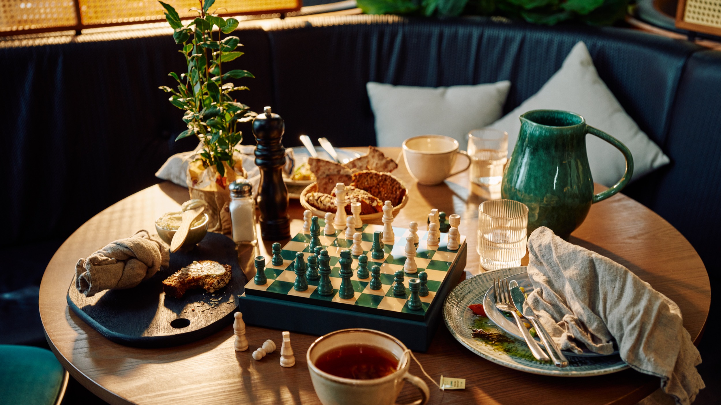 Dinner table at Home Hotel