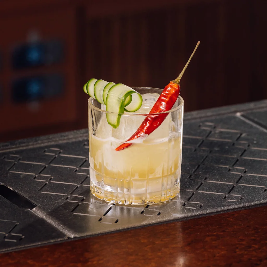 Cocktails at restaurant Ekspedisjonshallen in Oslo.