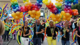 The West Pride parade in Gothenburg