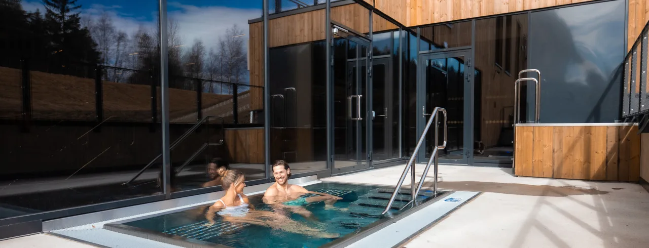 Outdoor pool at Lily Spa in Oslo.