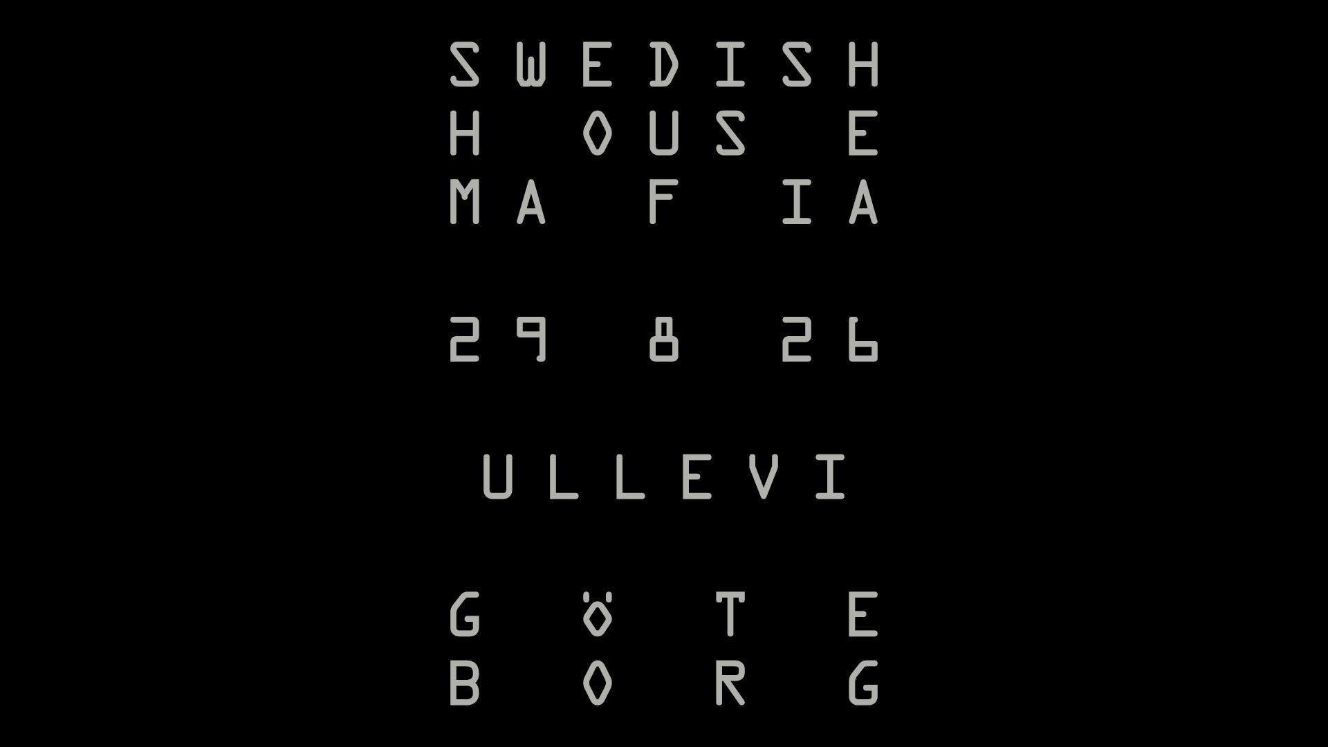 Presale billetter til Swedish House Mafia i Ullevi