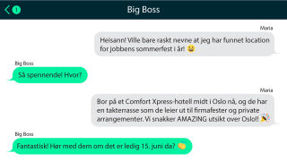 Comfort Hotel Xpress Youngstorget - SMS-chat between friends 4_16_9