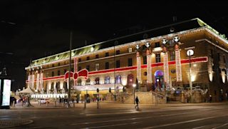 Julbelysning på Clarion Hotel Post i Göteborg
