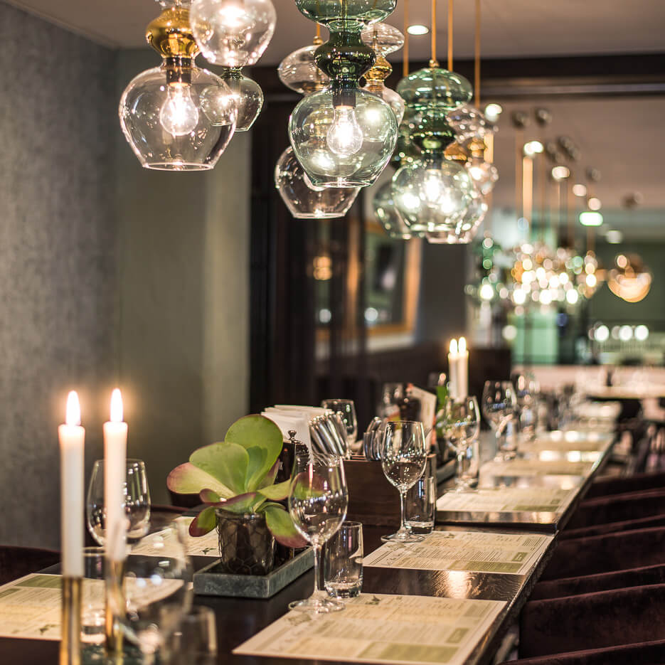 Table at Brasserie Absint at Clarion Hotel Winn in Gävle.